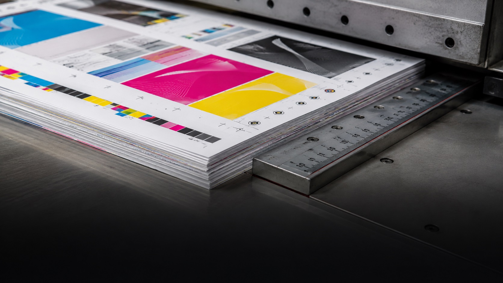 Illustrative collection of full-colour flyers, leaflets, postcards and promotional printed material