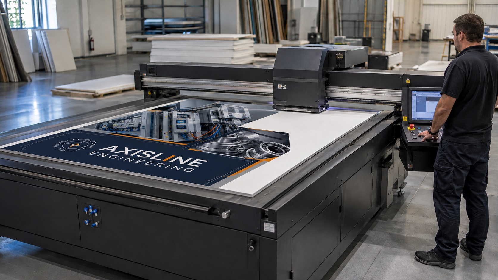 Custom UV-printed retail display produced by Dynamic Signs and Print in South Africa